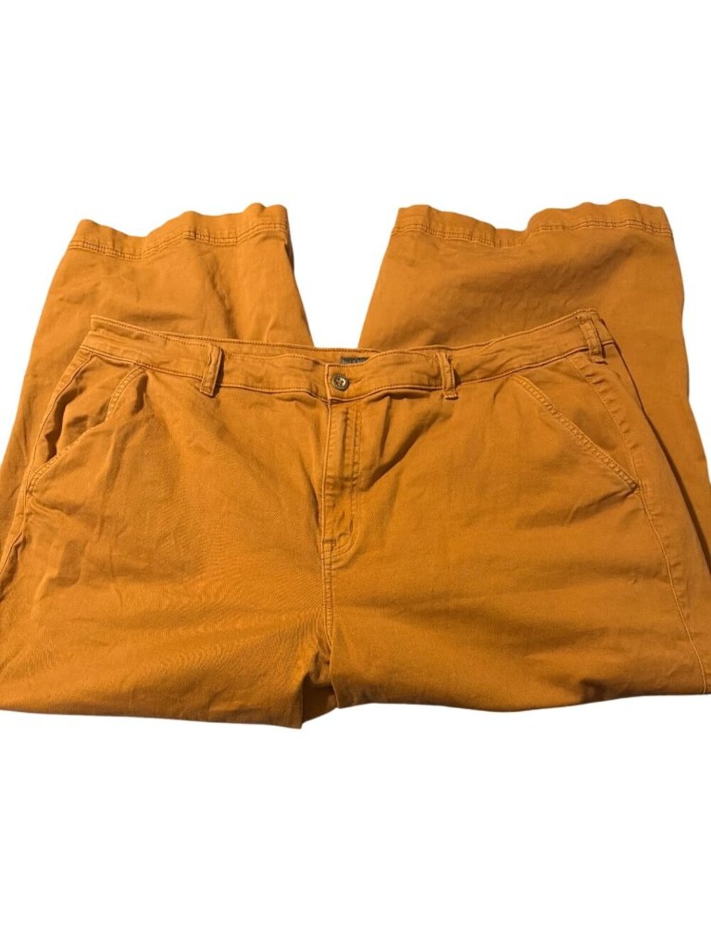 Torrid Dark Khaki Feel the Fit Pants Straight Leg Ankle Comfort Casual Size 26